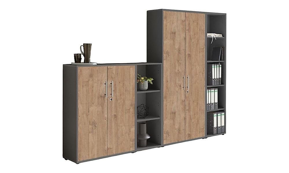 moebel-dich-auf Aktenschrank OFFICE EDITION (Set 4, abschließbar, Metallgri günstig online kaufen