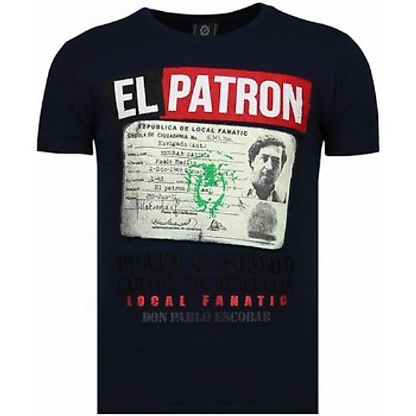 Local Fanatic  T-Shirt El Patron Narcos Billionaire Strass günstig online kaufen