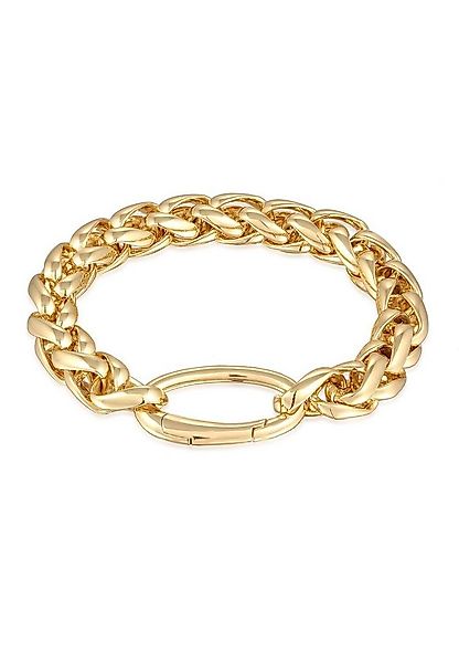 Elli Armband Zopfkette Ringverschluß Farbe Gold für Damen (kein Set, 1-tlg) günstig online kaufen