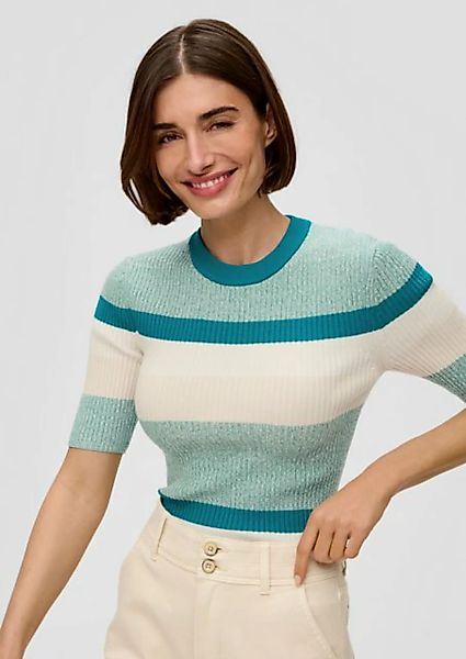 s.Oliver Strickpullover Strickshirt mit Rippstruktur günstig online kaufen