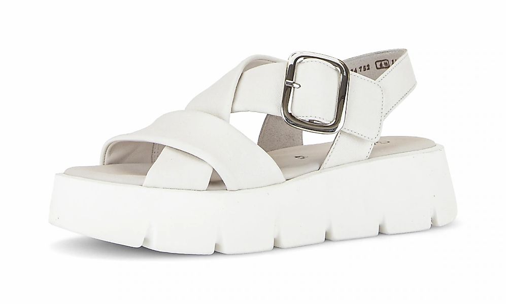 Gabor Keilsandalette, Plateau, Sommerschuh, Riemchensandale mit Kreuzbandag günstig online kaufen