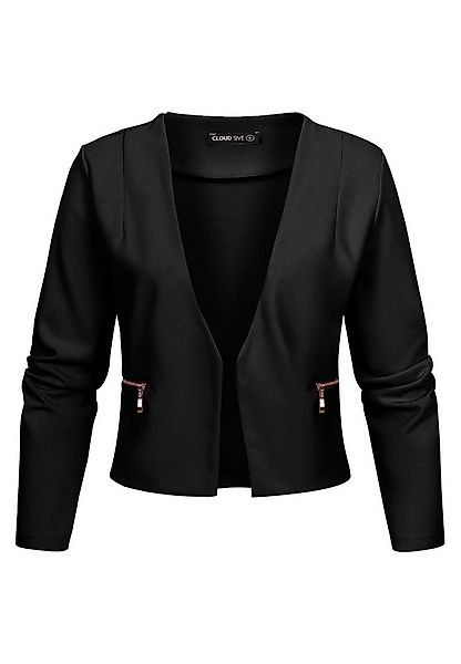 CLOUD 5IVE Strickjacke CLOUD 5IVE Short Blazer wit Zip-Pockets (1-tlg) günstig online kaufen
