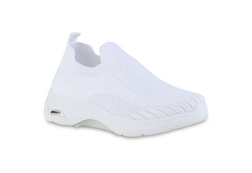 VAN HILL 841625 Laufschuh Damen Slip Ons Sportschuhe Sportliche Strick Prof günstig online kaufen