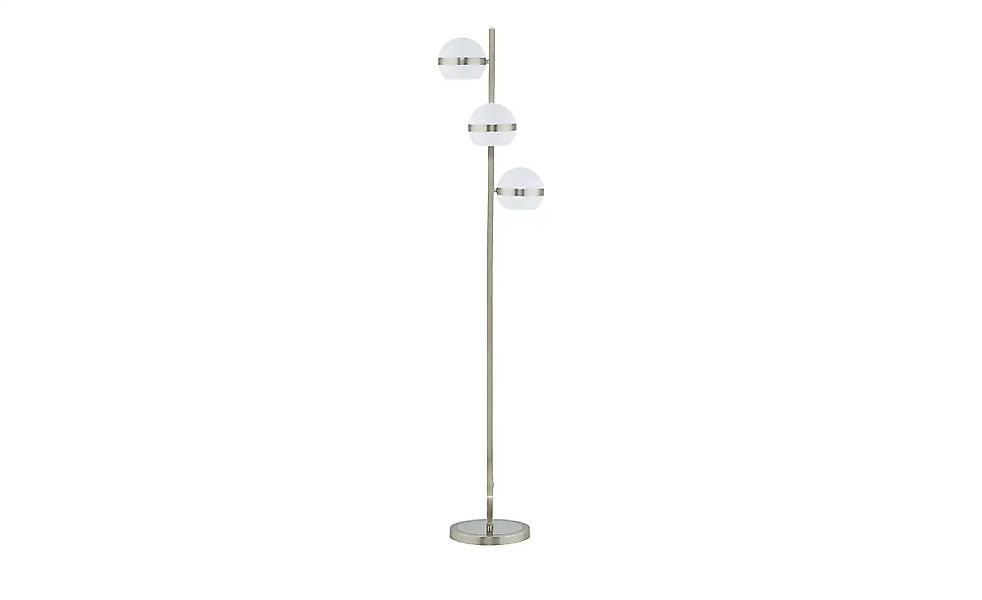 KHG LED-Stehleuchte  3-flammig  Nickel-matt   ¦ gold ¦ Maße (cm): B: 26,7 H günstig online kaufen