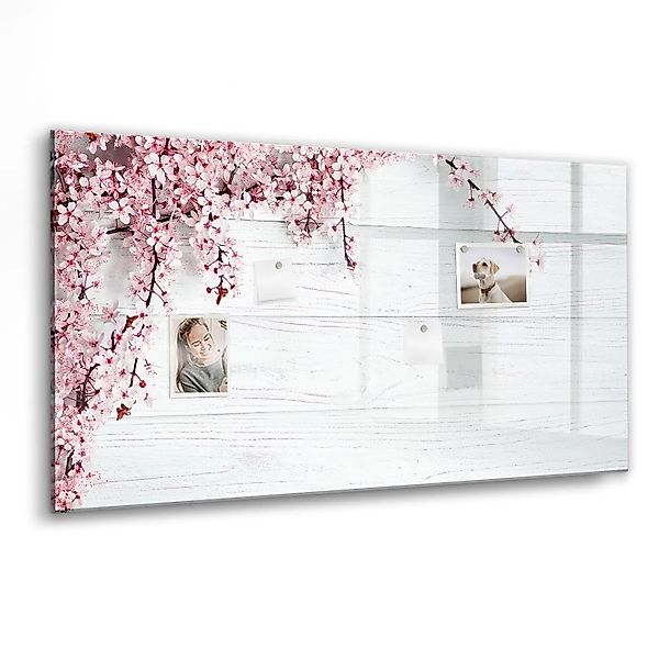 Tulup Beschreibbare Glasmagnettafel Frühlingsblumen 120x60 cm Magnettafel B günstig online kaufen