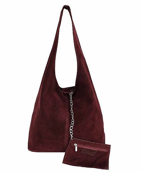 ITALYSHOP24 Schultertasche Made in Italy Damen Leder Wildleder Tasche Umhän günstig online kaufen