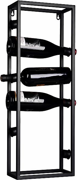 Weinregal  Annabell ¦ schwarz ¦ Maße (cm): B: 12,5 H: 69 Regale > Weinregal günstig online kaufen