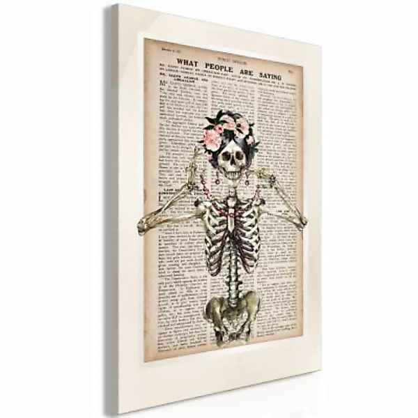 artgeist Wandbild Mrs Skeleton (1 Part) Vertical mehrfarbig Gr. 40 x 60 günstig online kaufen
