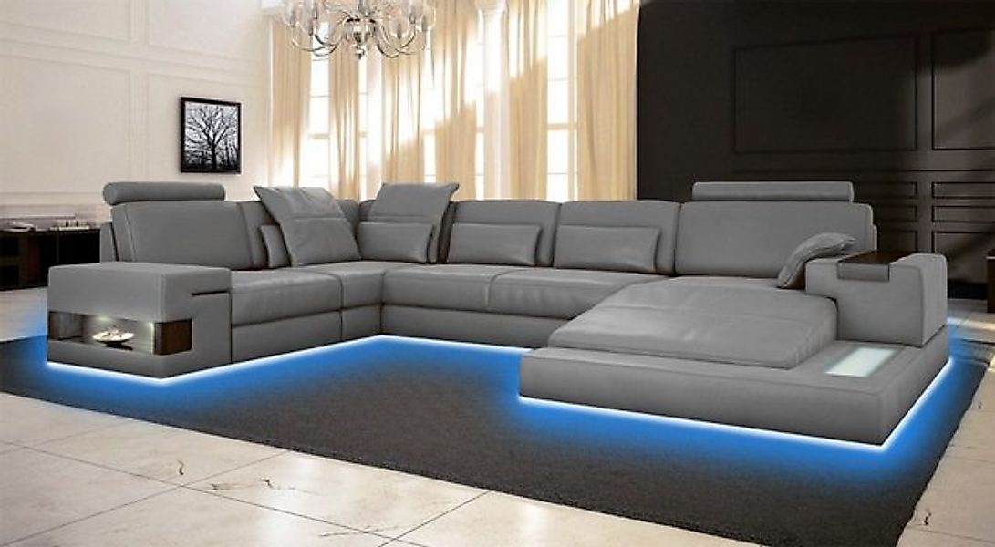 JVmoebel Ecksofa Ledersofa Sofa Couch Polster Bellini xxl big Wohnlandschaf günstig online kaufen