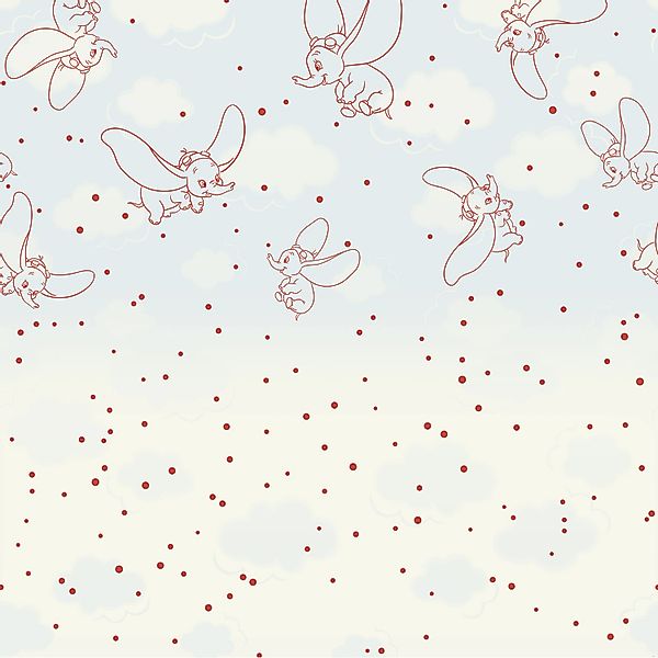 Komar Vlies Fototapete Disney Dumbo Clouds Hellblau günstig online kaufen