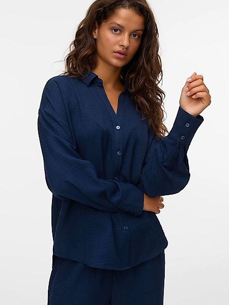Vero Moda Langarmbluse "VMMELANEY QUEENY LS SHIRT WVN NOOS" günstig online kaufen