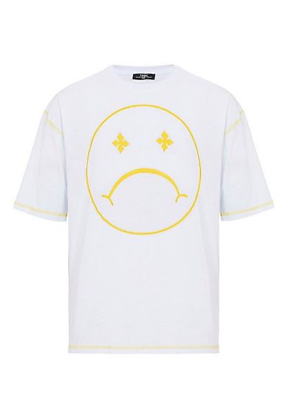 RedBridge T-Shirt Oversized mit Smiley-Print – Rundhals, Streetwear, 100 % günstig online kaufen