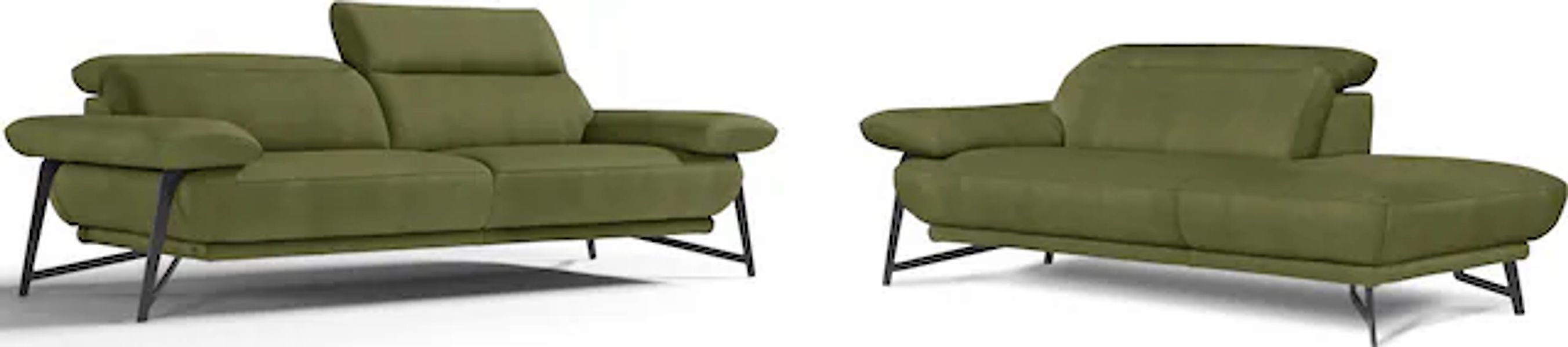 Egoitaliano Sofa »Anais, Design mit hohem Sitzkomfort, Fußfarbe schattengra günstig online kaufen