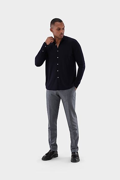 Strickhemd aus ultrafeiner Merinowolle günstig online kaufen