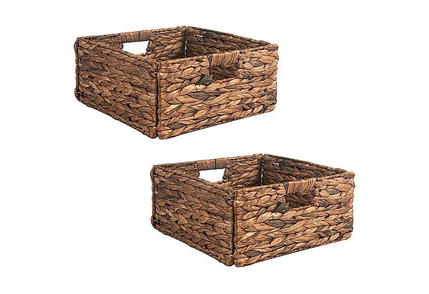 IDIMEX Dekokiste LANZI (Set), Aufbewahrungskorb aus Wasserhyazinthe, 2er Se günstig online kaufen