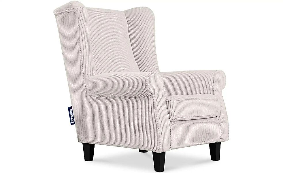 KONSIMO Ohrensessel  Miles ¦ creme ¦ Maße (cm): B: 82 H: 105 Polstermöbel > günstig online kaufen