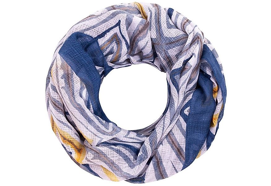 Faera Loop, Damen Schal gemustert weicher und leichter Damen Loop Rundschal günstig online kaufen