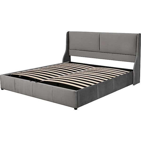 BlingBin Polsterbett Doppelbett, Kissen Kopfteil, hydraulisches Funktionsbe günstig online kaufen