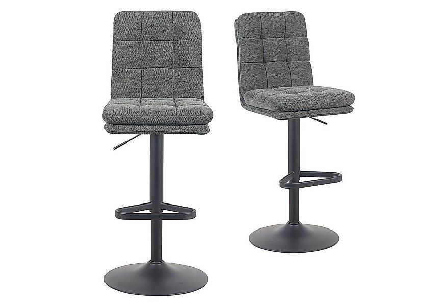DUBI Möbel Barhocker Juno 2er-Set, Chrom, 360° drehbar, höhenverstellbar im günstig online kaufen
