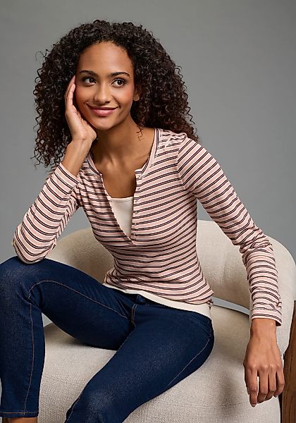 KangaROOS 2-in-1-Shirt Langarm, sehr figurbetont günstig online kaufen