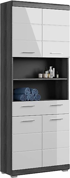 INOSIGN Hochschrank "Siena, Breite 74cm, 4 Türen, 1 Schubkasten, 2 offene F günstig online kaufen