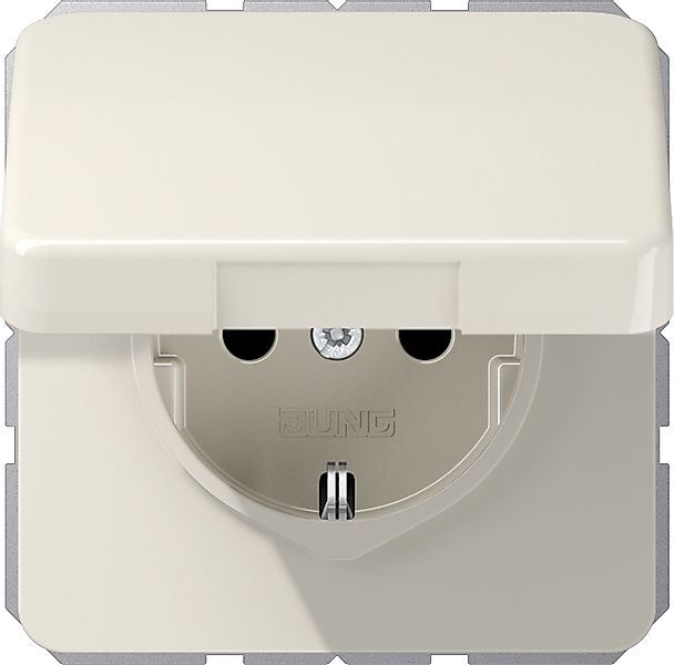 Jung SCHUKO-Steckdose 16A 250V Klappdeckel CD 1520 BFKIKL - CD1520BFKIKL günstig online kaufen