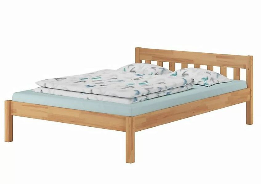 ERST-HOLZ Bett Doppelbett Echtholzbett Bettrahmen Buche lackiert massiv 140 günstig online kaufen