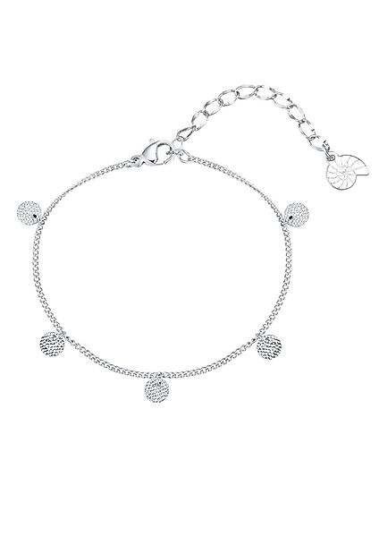 Hey Happiness Charm-Armband Edelstahl Damen Plättchen günstig online kaufen