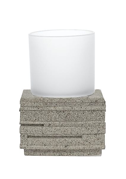 Ridder Badaccessoire-Set Aufbewahrungsbecher Brick beige günstig online kaufen