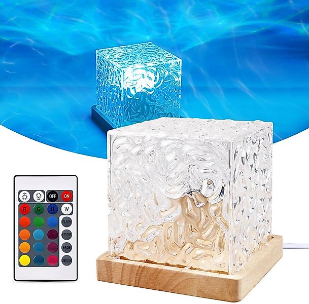 BlingBin LED Nachtlicht Wasserwellen Tischlampe, 16 günstig online kaufen