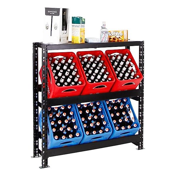 PROREGAL® Flaschenregal Getränkekistenregal TEGERNSEE XL 110x110x30cm 6 Käs günstig online kaufen