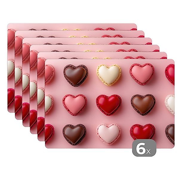 MuchoWow Platzset Makronen - Herzen - günstig online kaufen