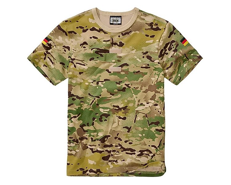 BWuM T-Shirt BWuM Bundeswehr Tropenshirt Camouflage mit Flaggen & Klett günstig online kaufen
