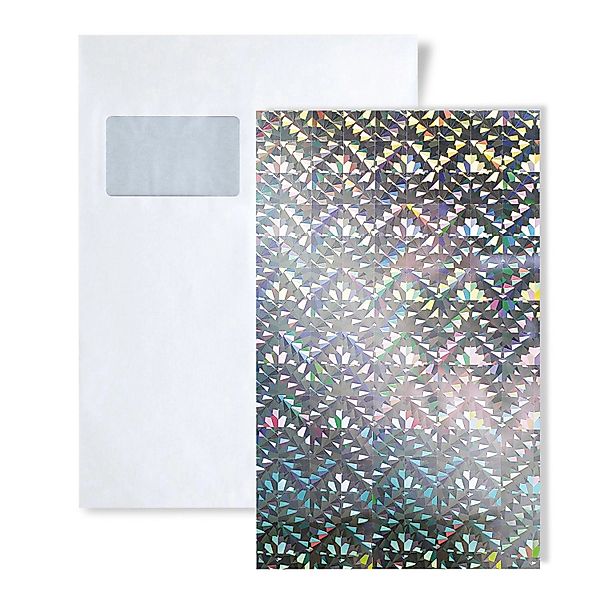 Wallface 1 MUSTERSTÜCK S-10175 DIN A5 Wandpaneel Muster DECO GALAXY SILVER günstig online kaufen