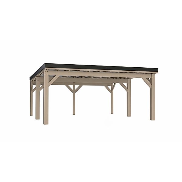 Holzbrüder Carport Ralf 36 250 kg/m² Imprägniert-Schwarz günstig online kaufen