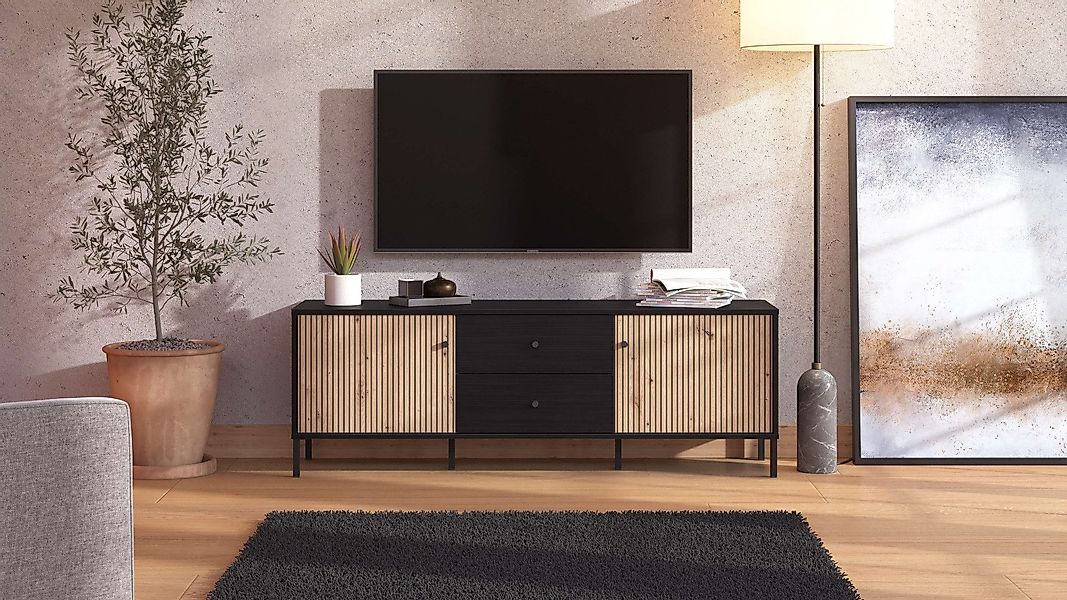 INOSIGN Lowboard "Correze, TV-Lowboard, TV-Schrank, TV-Ständer, Breite 157 günstig online kaufen