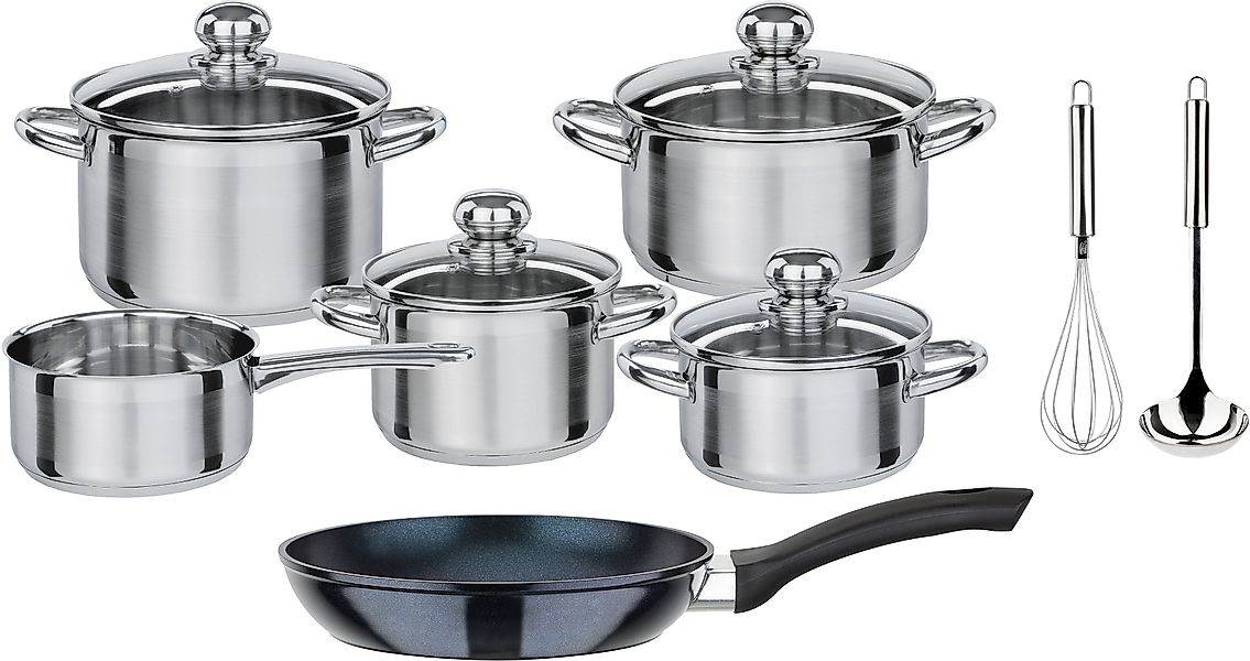 GSW Topf-Set »Silver Star« Set, 1 je Braten- u. Fleischtopf 16/20cm, 1 Kass günstig online kaufen