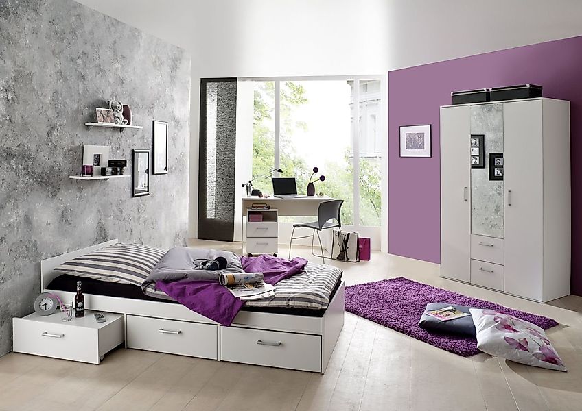 Storado Jugendzimmer-Set Berlin weiß matt (EAN günstig online kaufen
