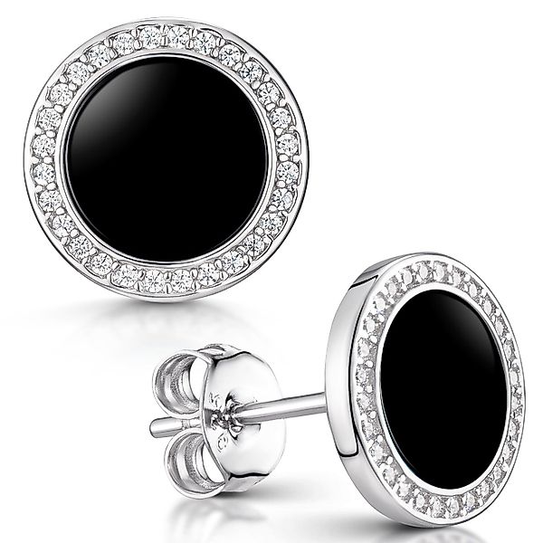 Materia Paar Ohrstecker Damen Ohrringe Onyx günstig online kaufen