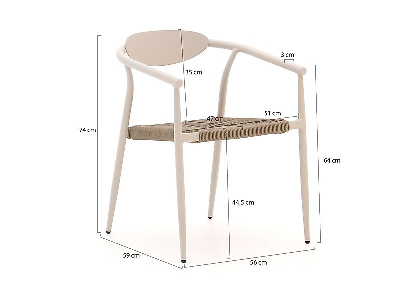 Manifesto Cavone/Sestino 220 cm Gartenmöbel-Set 7-teilig stapelbar günstig online kaufen