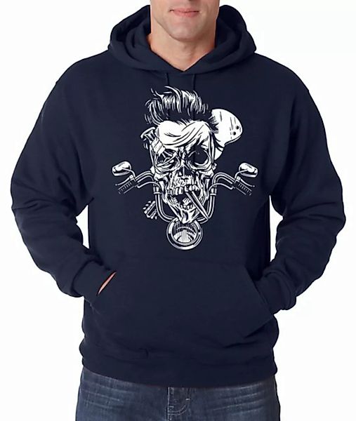Youth Designz Kapuzenpullover Biker Skull Zombie Herren Hoodie Pullover mit günstig online kaufen