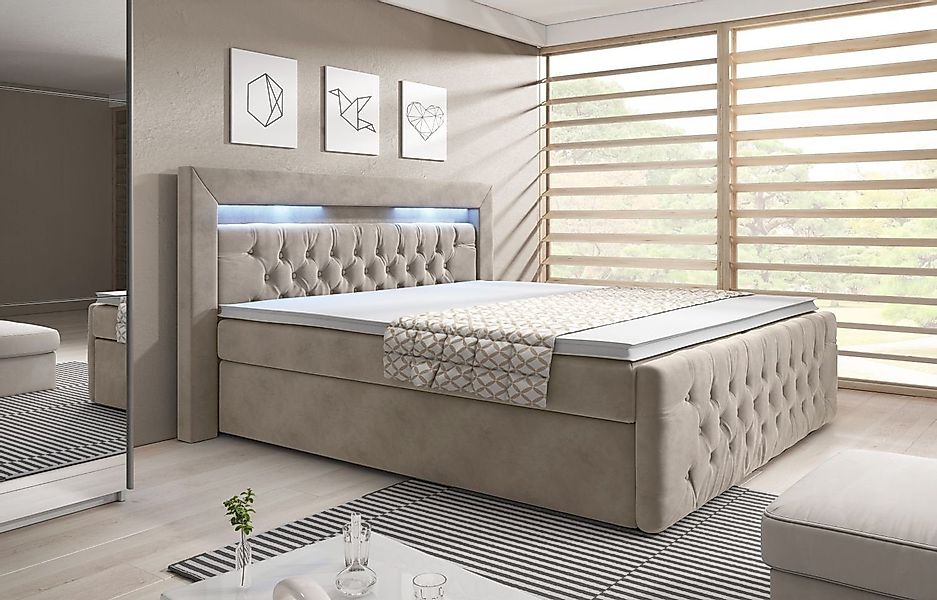 Lukas Möbel Boxspringbett Chesterfield Boxspringbett Venezia günstig online kaufen