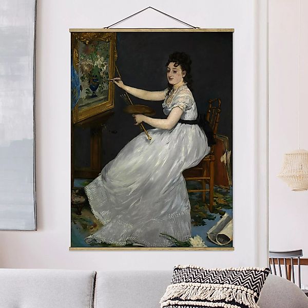 Stoffbild Kunstdruck mit Posterleisten - Hochformat Edouard Manet - Eva Gon günstig online kaufen