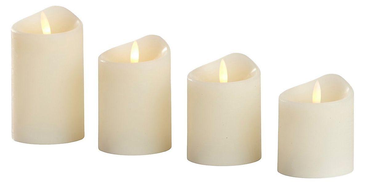X-Mas art collection LED-Kerze Echtwachs Kerzenset Echtwachskerzen Kerzen b günstig online kaufen