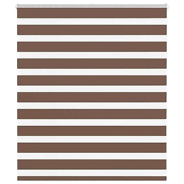 vidaXL Doppelrollo Braun 125x100 cm Stoffbreite 120,9 cm Polyester 4014318 günstig online kaufen