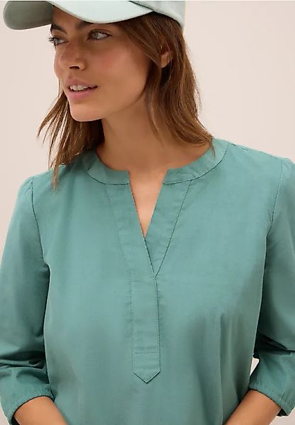 Split Neck Cordbluse günstig online kaufen