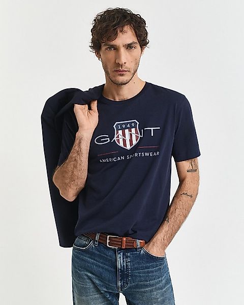 Gant T-Shirt REG ARCHIVE SHIELD SS T-SHIRT mit Logodruck auf der Brust günstig online kaufen