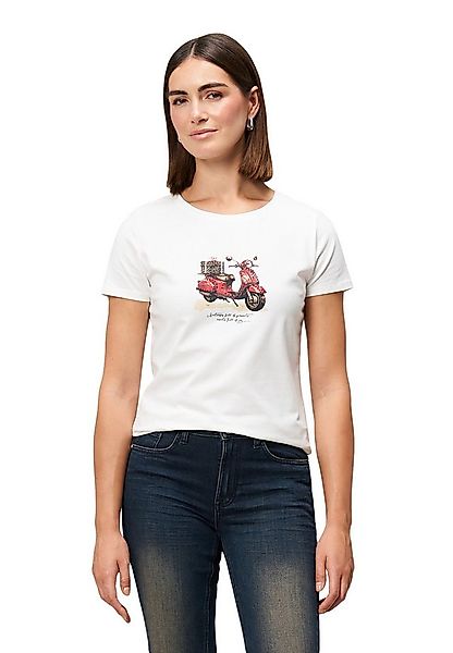 Zero Kurzarmshirt Damen mit Glitzersteinchen (1-tlg) weiteres Detail günstig online kaufen