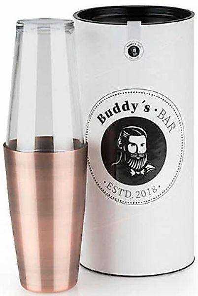 Buddys Cocktail Shaker "Buddy´s Bar - Boston" 700 ml Becher + 400 ml Glas, günstig online kaufen