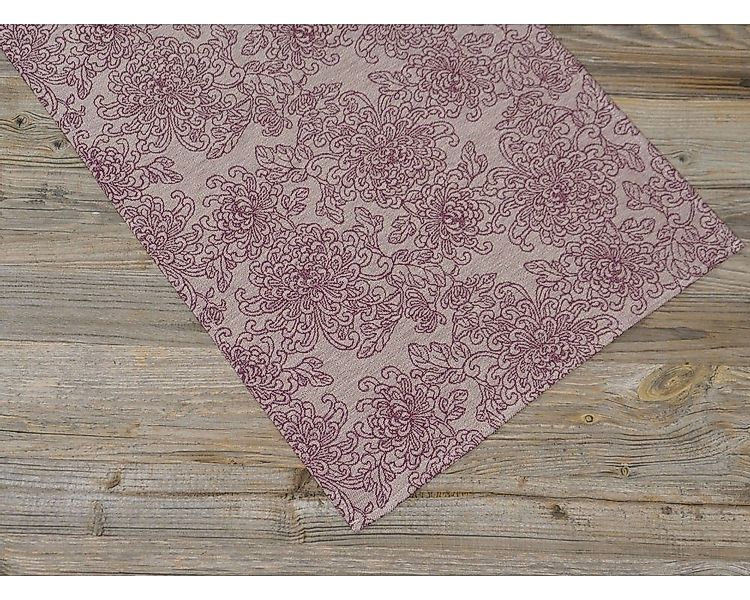 matches21 HOME & HOBBY Tischdecke Tischläufer CLEO Blumen Paisley lila, Lei günstig online kaufen